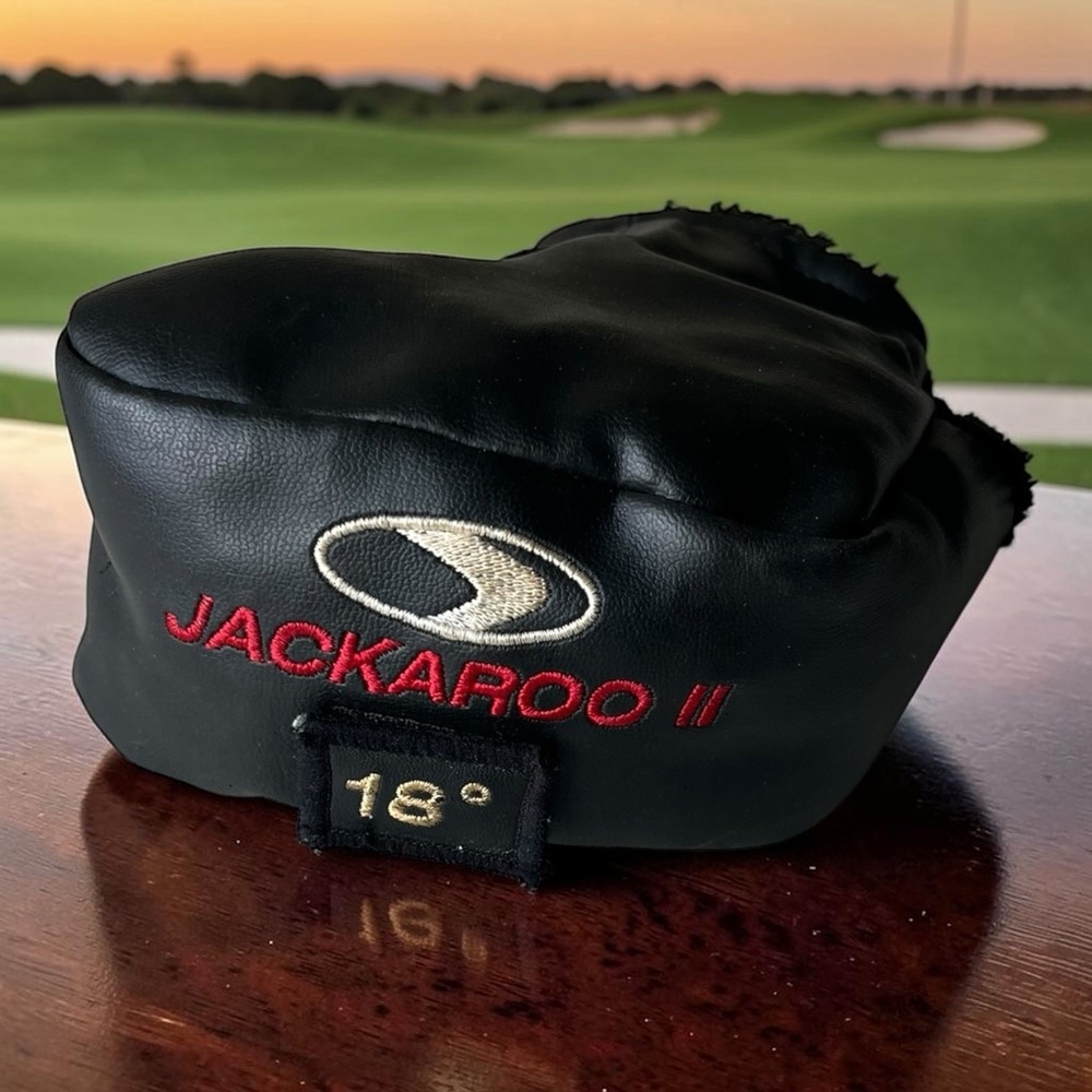 Jackaroo 18° Hybrid Golf Club Headcover Head Cover Black Golfing